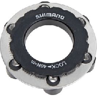 Photo Adaptateur disque shimano sm rtad05 centerlock disque 6 trous axe 15 20mm noir