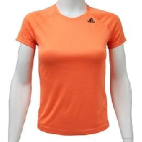 Photo Adidas d2m tee lose bs1921 femme t shirt orange