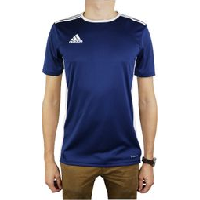 Photo Adidas entrada 18 jsy cf1036 homme t shirt bleu fonce