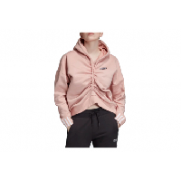 Photo Adidas ruched hoodie ec0782 femme rose sweat shirt