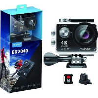 Photo Akaso camera sport ek7000 noir etanche 4k wifi action cam 30fps camescope ultra hd kits d accessoires