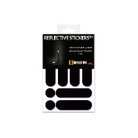 Photo B reflective 3m e ride standard kit de stickers reflechissants colores pour 2 trottinettes gyroroues et autres edpm 3m technology noir