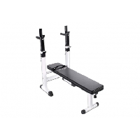Photo Banc de musculation avec support de barres pliable reglable charge max 200 kg banc de poids d entrainement fitness