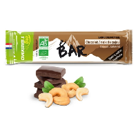 Photo Barre energetique overstims e bar bio chocolat noix de cajou 32g