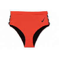 Photo Bas de maillot de bain femme nike swim cheeky high waist orange