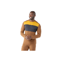 Photo Baselayer smartwool classic thermal merino base layer brun homme