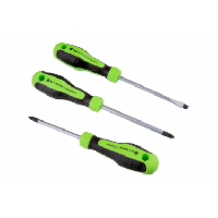 Photo Birzman set de 3 tournevis screwdriver set noir vert