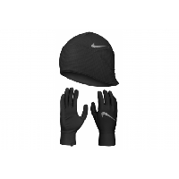 Photo Bonnet gants nike essential running noir homme