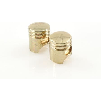 Photo Bouchons de valve caps piston gold