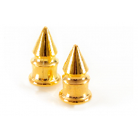 Photo Bouchons de valve caps spike gold