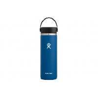 Photo Bouteille hydro flask wide mouth with flex cap 591 ml bleu fonce