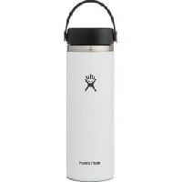 Photo Bouteille hydro flask wide mouth with flex cap 591ml blanc