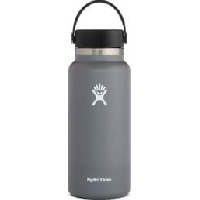 Photo Bouteille hydro flask wide mouth with flex cap 946 ml gris fonce