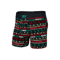 Photo Boxer saxx ultra soft brief fly holiday sweater noir