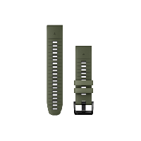 Photo Bracelet de montre garmin quickfit 22 mm silicone vert moss gris graphite