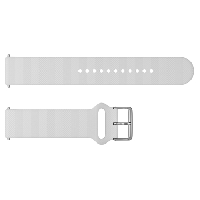 Photo Bracelet en silicone polar 20 mm blanc