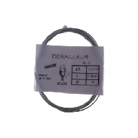 Photo Cable de derailleur velo vintage simplex gripshift acier 2 m 1 2 mm embout