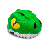 Photo Casque de velo pour enfants crocodile vert crazy safety certifie en1078
