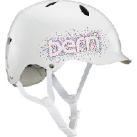 Photo Casque fille bern bandita eps blanc confetti