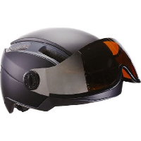 Photo Casque indra speed 45 avec masque integre noir mat