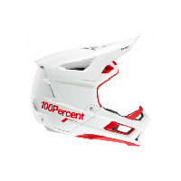 Photo Casque integral 100 aircraft 2 rouge blanc