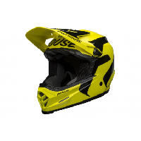 Photo Casque integral bell full 9 fusion mips jaune noir fasthouse