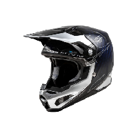 Photo Casque integral fly racing fly formula s carbon legacy bleu carbone silver