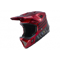 Photo Casque integral kenny decade graphic smash rouge