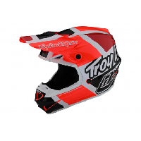 Photo Casque integral troy lee designs se4 polyacrylite rouge