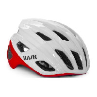 Photo Casque kask mojito3 blanc rouge