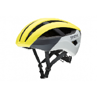 Photo Casque route smith network mips jaune fluo mat