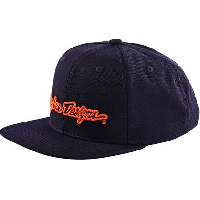 Photo Casquette troy lee designs signature navy orange