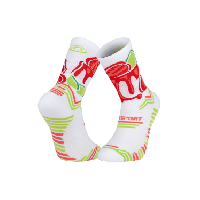 Photo Chaussettes bv sport collector nutrisocks panna cotta blanc rouge