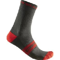 Photo Chaussettes castelli superleggera t 12 kaki rouge