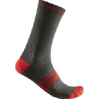 Photo Chaussettes castelli superleggera t 18 kaki rouge