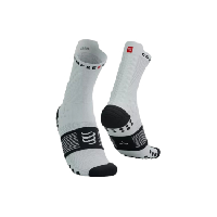 Photo Chaussettes compressport pro racing socks v4 0 trail blanc noir