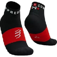 Photo Chaussettes compressport ultra trail socks v2 0 low noir rouge