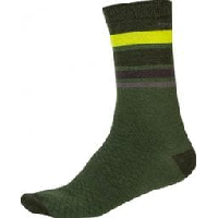 Photo Chaussettes endura baabaa merino stripe foret