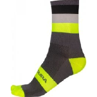 Photo Chaussettes endura bande passante jaune neon