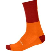 Photo Chaussettes endura merinos orange rouge