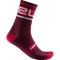 Photo Chaussettes unisexe castelli prologo 15 rouge bordeaux