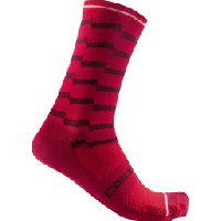 Photo Chaussettes unisexe castelli unlimited 18 rouge bordeaux