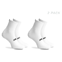 Photo Chaussettes velo rogelli essential 2 pack homme blanc