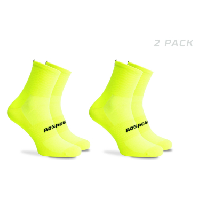 Photo Chaussettes velo rogelli essential 2 pack homme fluor