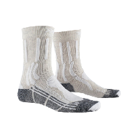 Photo Chaussettes x socks trek x cotton femme blanc gris anthracite