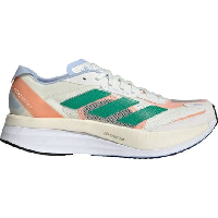 Photo Chaussures de running adidas adizero boston 11 blanc corail vert femme