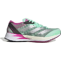 Photo Chaussures de running adidas running adizero adios 7 vert rose femme