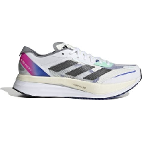 Photo Chaussures de running adidas running adizero boston 11 blanc bleu rose