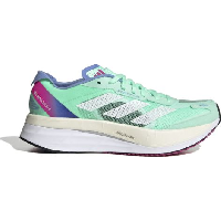 Photo Chaussures de running adidas running adizero boston 11 vert rose femme