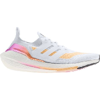 Photo Chaussures de running adidas ultraboost 21 blanc orange rose femme